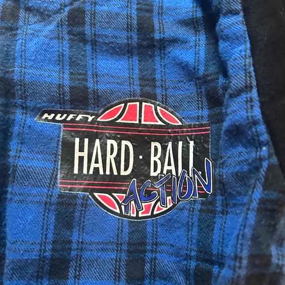 HUF Blue and Black Plaid Shirt - Picture 4 of 5